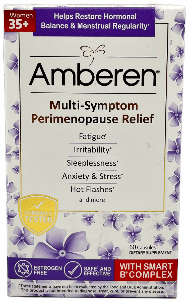 Amberen Multi-Symptom Perimenopause Relief Capsules - 60 Ct