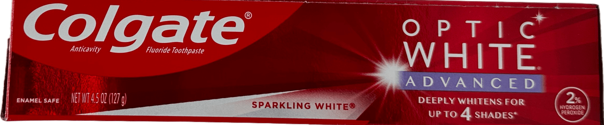 Colgate Anticavity Fluoride Toothpaste- Optic White Advanced - 4.5 OZ