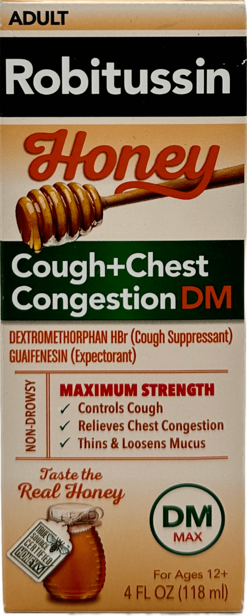 Robitussin Honey Cough DM: 4 oz of 24-Hour Relief