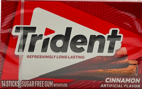 Trident Cinnamon Sugar Free Gum: 14 Sticks of Fresh Breath