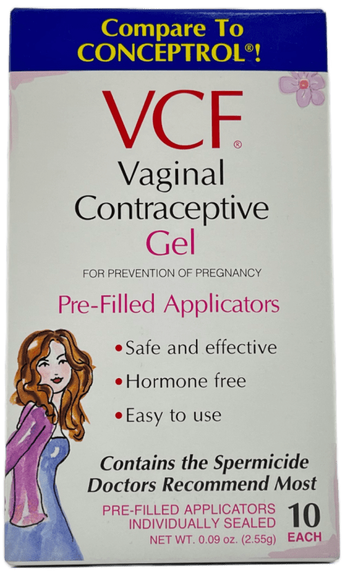 VCF Vaginal Contraceptive Pre-Filled Gel Applicators - 10 Ct